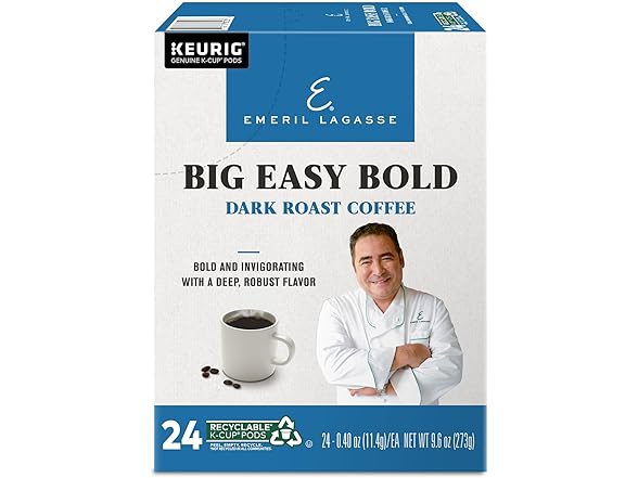 Emeril Big Easy Bold Dark Roast Coffee Pods 96 Ct