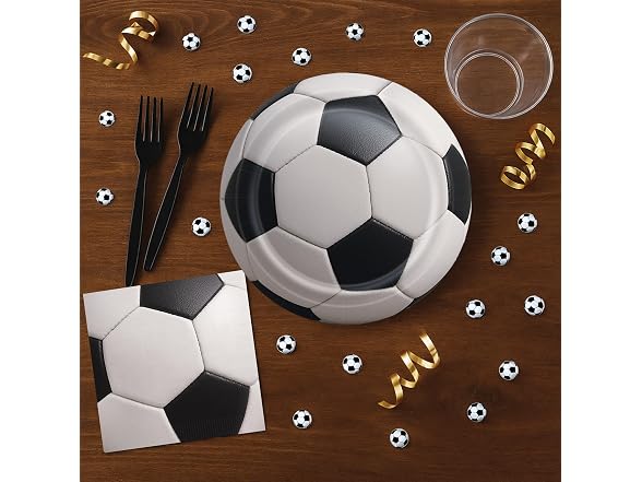 Beistle Soccer Paper Plates – 16 Pack