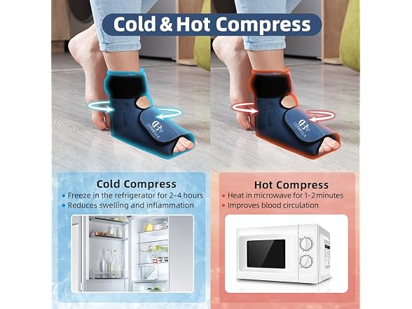 Conbella Ankle Ice Pack Wrap for Swelling