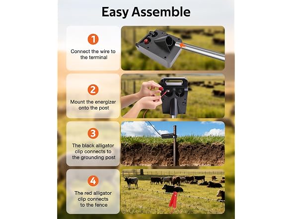 PLOWIC Solar Electric Fence Charger