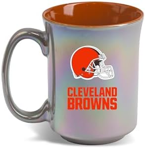 The Memory Company Officially Licensed NFL 15oz Iridescent Ceramic Mug - Premium Coffee Cup with Team Logo, Perfect Fan Gift, Durable Drinkware for Hot & Cold Beverages