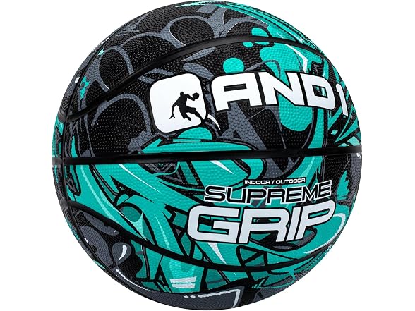 AND1 Supreme Grip Rubber Basketball: