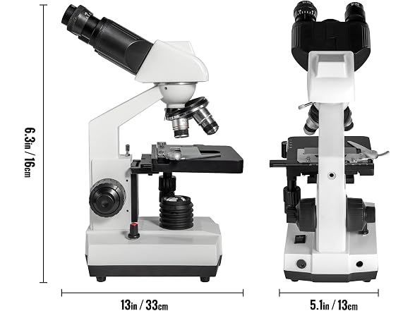 Binocular Compound Microscope, 40X-2500X