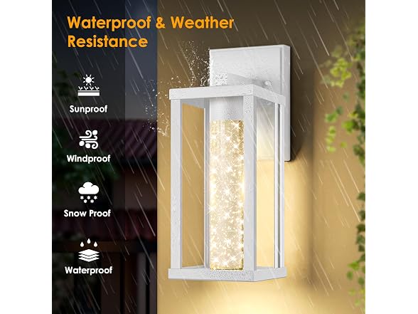 Brightever 2-Pack Outdoor Wall Light
