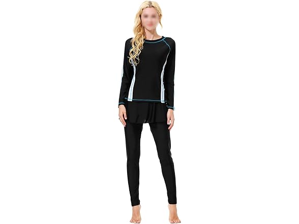Tendycoco Women (L) Muslim Full Body Full Swimsuit