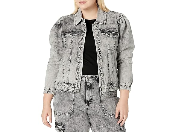 KENDALL + KYLIE Gray Denim Jacket (L)