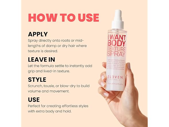Eleven Australia I Want Body Texture Spray, 6.8 oz