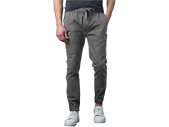 Galaxy by Harvic Men's Basic Stretch Twill Joggers