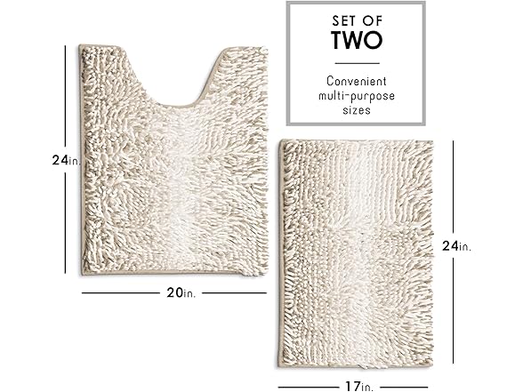 Hearth & Harbor Hearth & Harbor Bathroom Rugs, Chenille