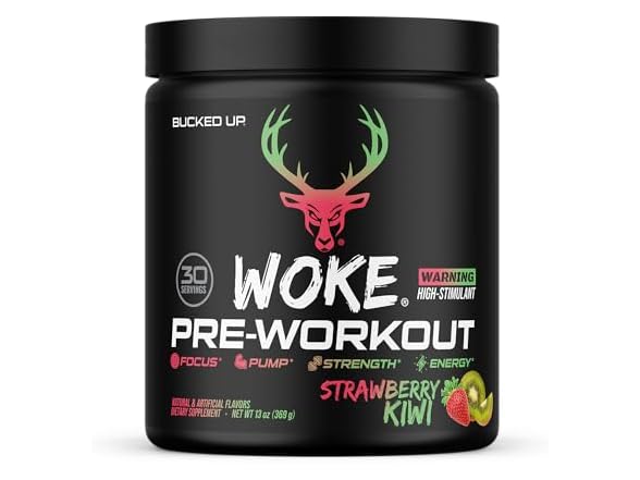 Bucked Up Woke HIGH STIM Pre Workout Best Tasting