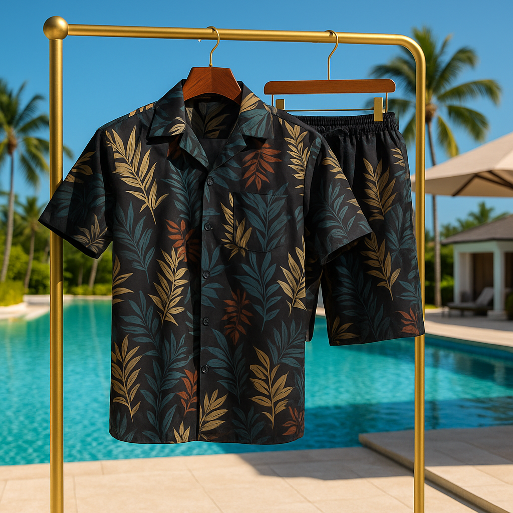 2Pc Mens Top & Bottom Beach Set - Gallery 47