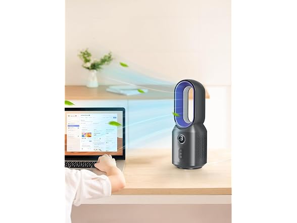 let'me 13 Inch Desk Fan Bladeless