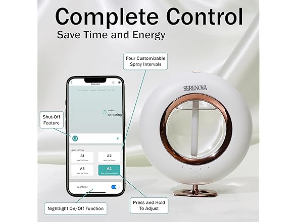 Serenova Battery Operated Aromatherapy Diffuser