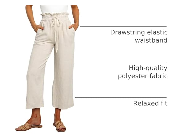Dokotoo Women (XL) Comfy Casual Loose Tie Pants