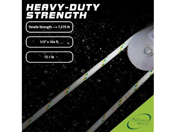 Portable Winch PCA-1215M Winch Rope 