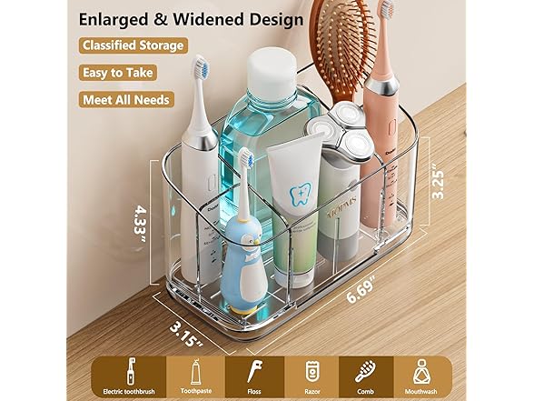 MOPMS 5 Slots Toothbrush Holder