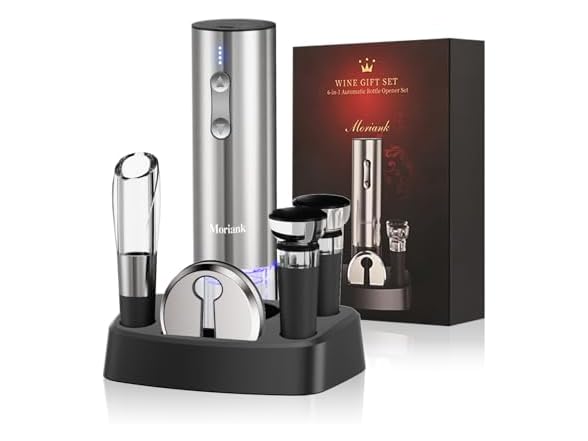 Electric Wine Opener Set 6-in-1 w/ Stand