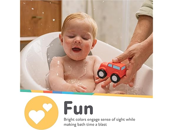 Nuby Squirt Wheels Baby Bath Toys - BPA Free