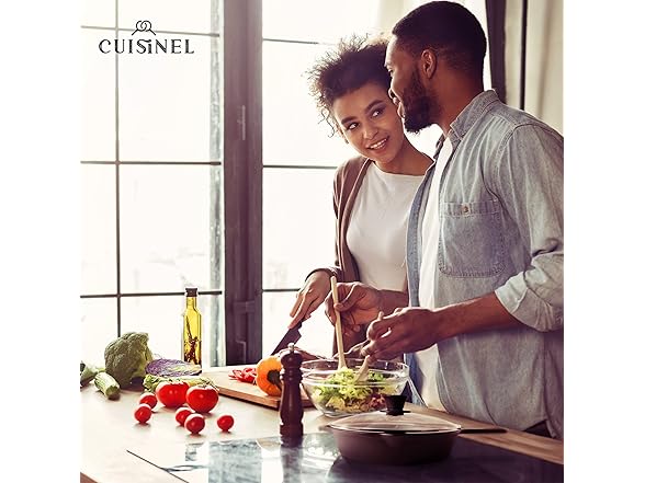 Cuisinel 8"+10"+12" Cast Iron Skillet Set