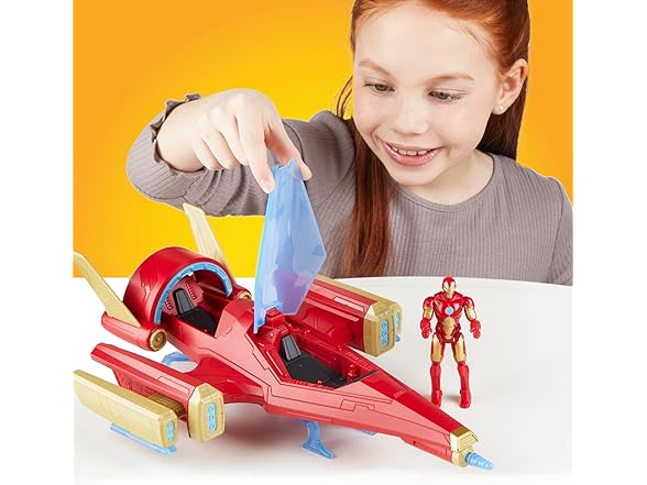 Marvel Avengers Iron Man Repulsor Blast Battle Jet