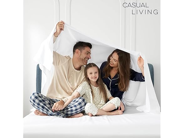 Casual Living Cali King Sheets Set 6 Piece Cooling Bed Sheets