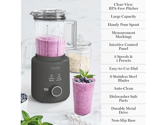 Martha Stewart 50oz Countertop Blender