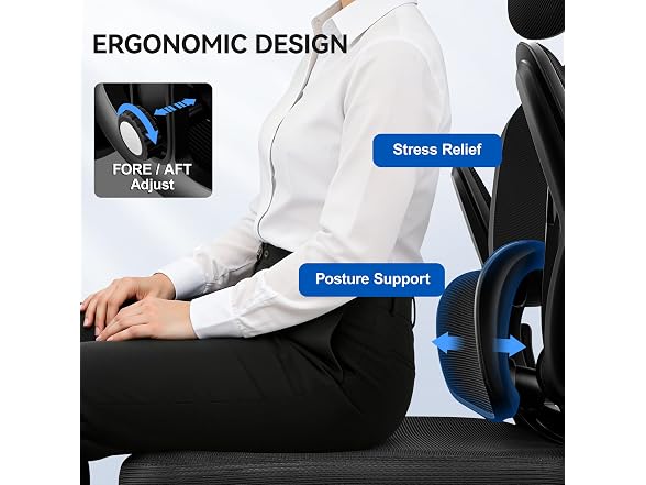 ALLGOD W0893 AG2504H Ergonomic Office Chair (Open Box)