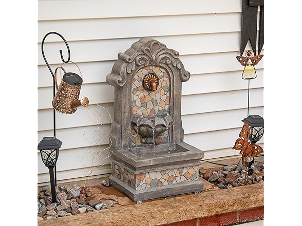 Sunnydaze 27" H Enchanting Estate Polyresin Fountain