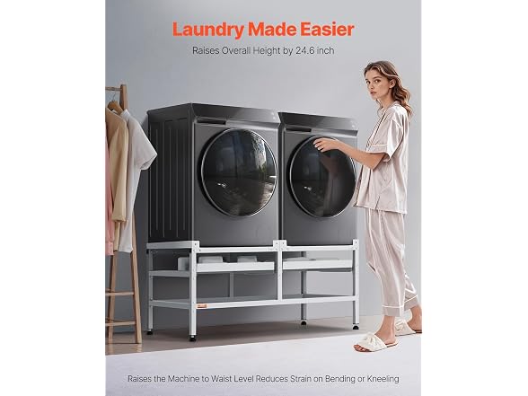 Washing Machine Stand, 48.5x25-Inch Washer