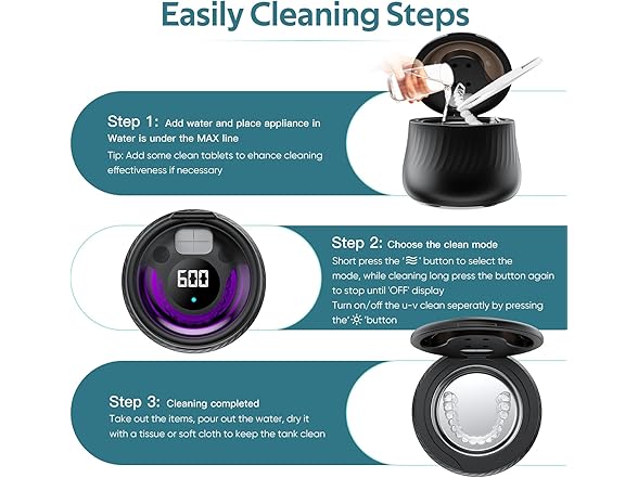 KINTLE Ultrasonic Retainer Cleaner