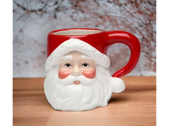 Cosmos Gifts Ceramic Classic Santa Heads Mugs