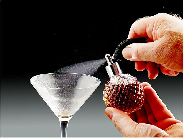 Barfly Glass Bulb Atomizer for Spirits with Stainless Steel Top