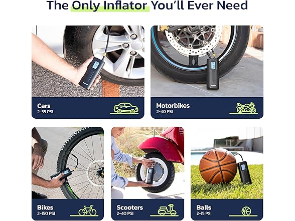 Woowind 2-in-1 Bike Pump & Compressor