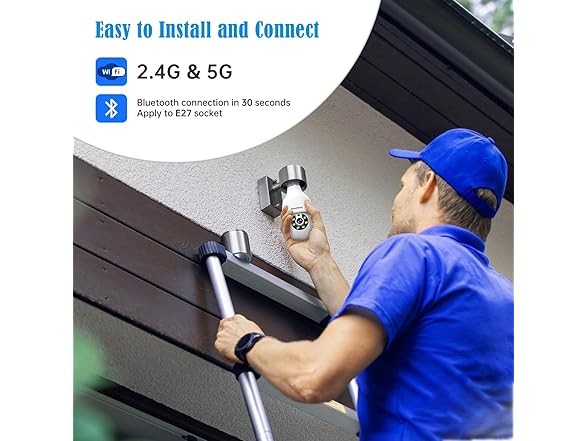 Heemketz 2K Light Bulb Security Camera