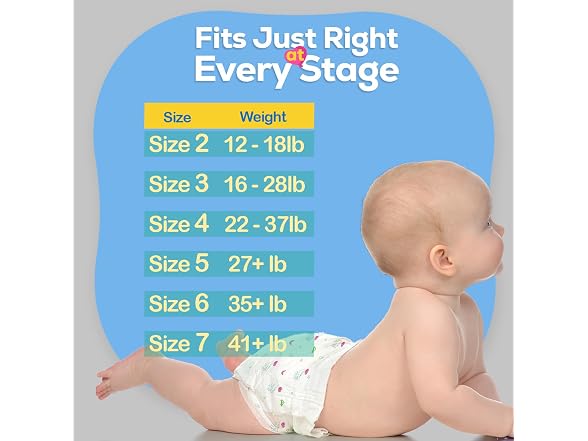 Dynarex Hugs of Love Diapers Size 2 12 18 lb Baby