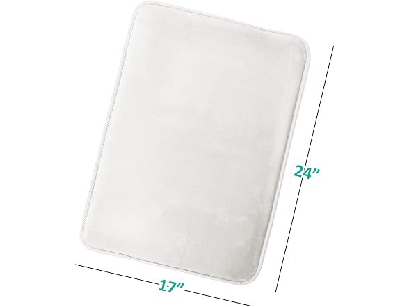 Clara Clark Bathroom Rugs, Velvet Memory Foam