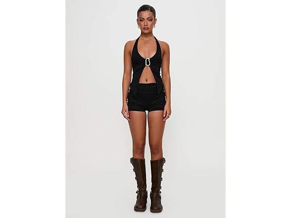 Princess Polly Moderna Halter Lace Top