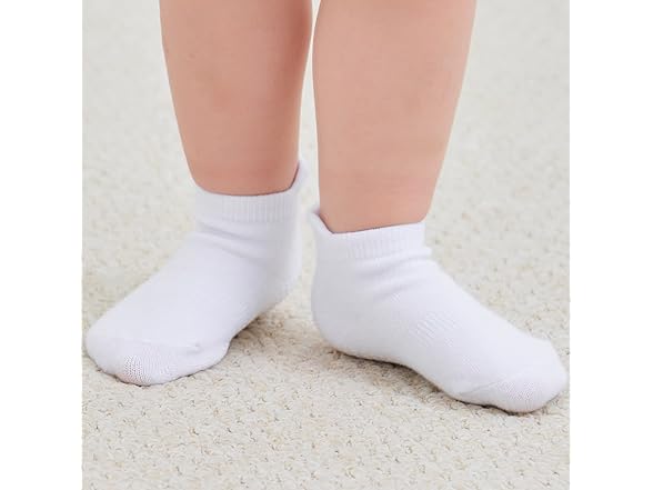 9 Pair Baby Non-Slip Crew Socks
