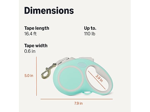 Amazon Basics Retractable Dog Leash Lg