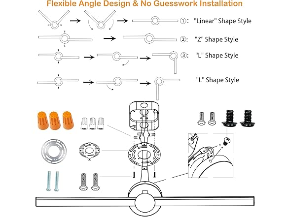 30" Rotatable LED Bathroom Light
