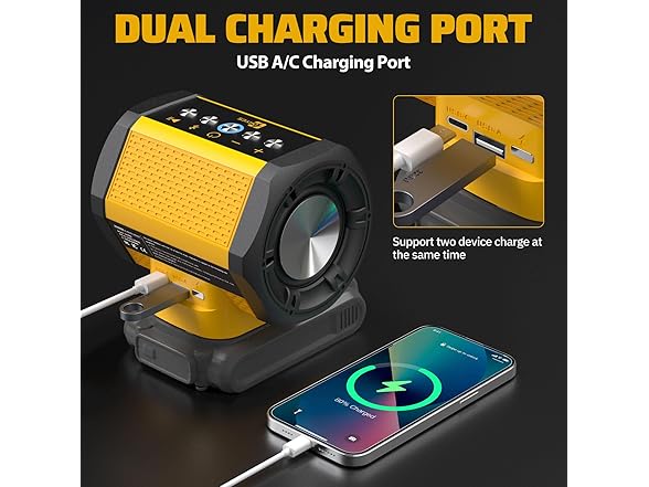 DeWALT 20V Battery Bluetooth Speaker
