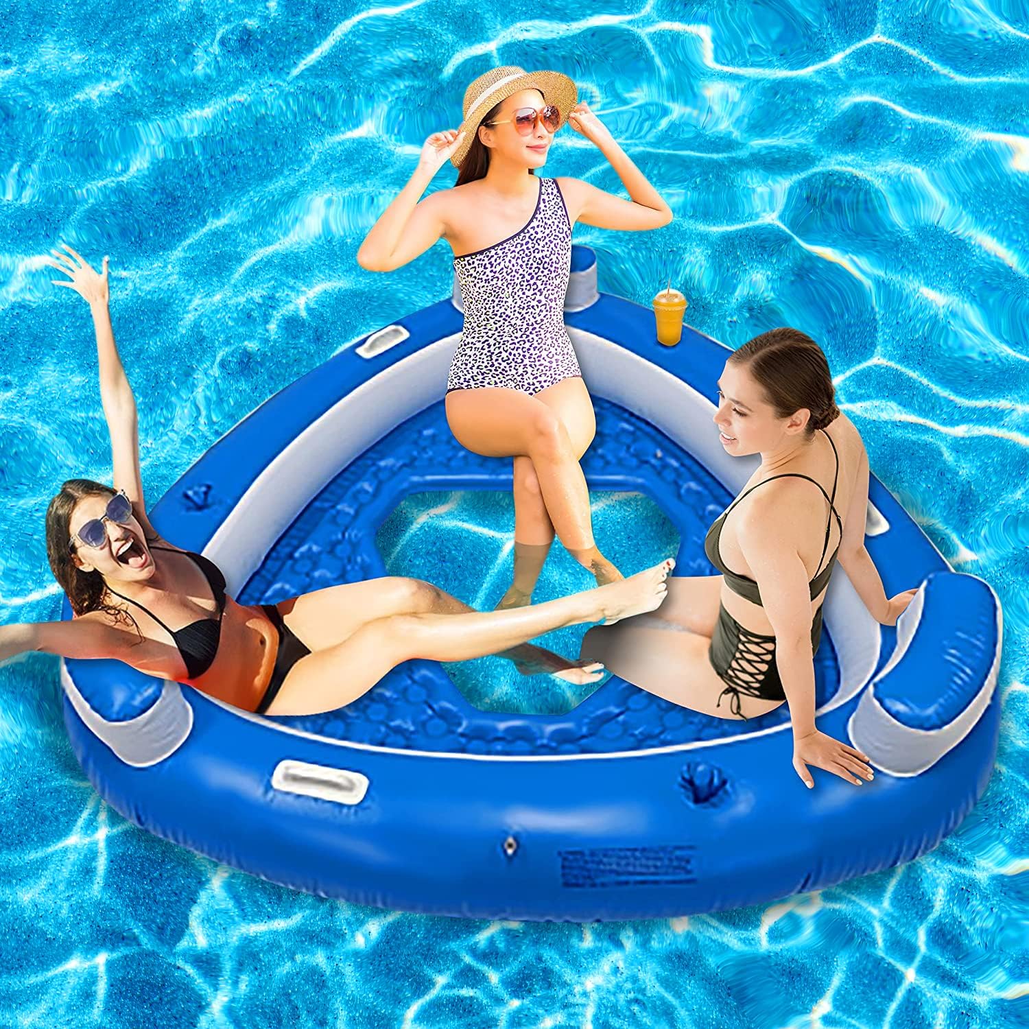 Inflatable Floating Island Pool Lounge - Gallery 5