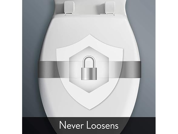 BEMIS 1800EC 000 Plastic Toilet Seat with Easy Cle