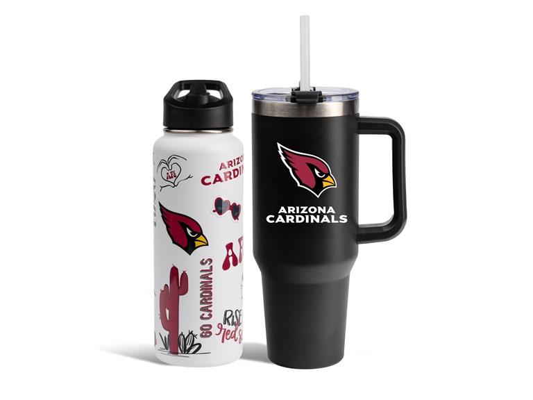 Memory Company NFL Water Bottle and Tumbler with Straw Set