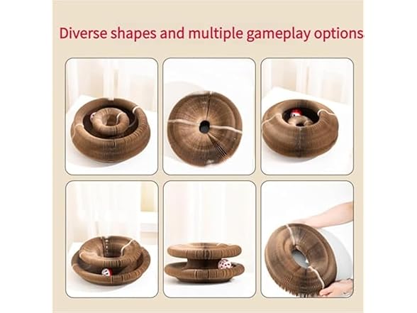 Magnetic Interactive Foldable Cat Scratcher Cardboard