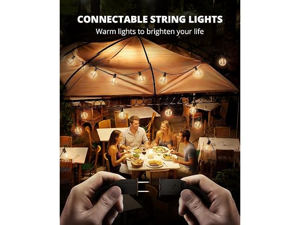 VIPAR Outdoor String Lights, 30FT