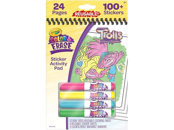 Crayola Trolls Color & Erase Activity Pad