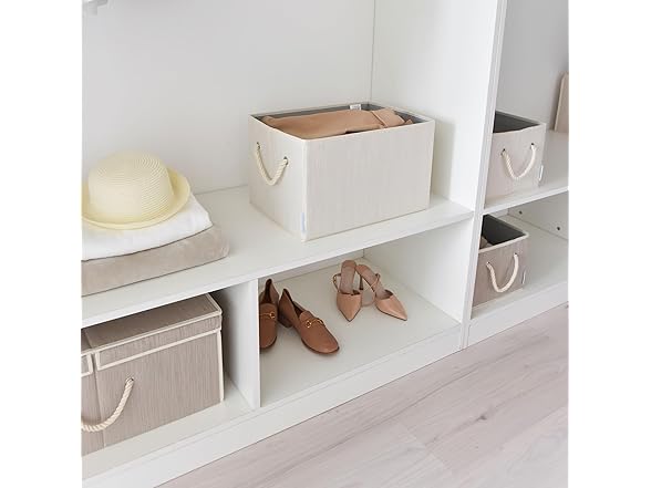 JS HOME Pack of 2 Storage Bins