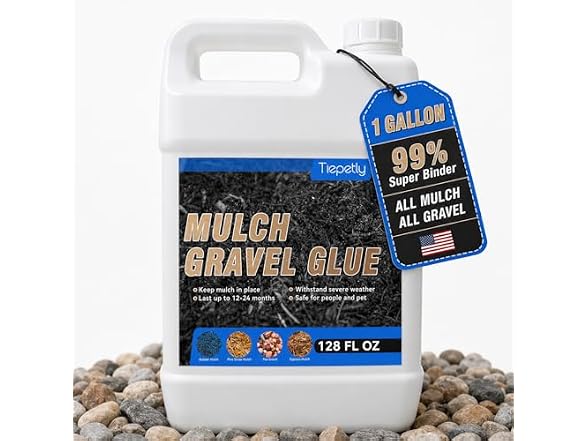 Tiepetly 128OZ Mulch Gravel Glue