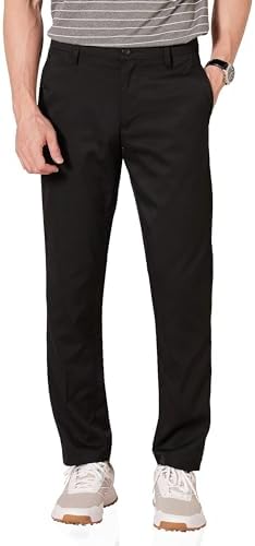 Amazon Essentials Men's Slim-Fit Stretch Golf Pant, Black, 40W x 32L